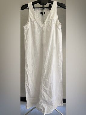 chinese dress ladies DKNY Sleeveless Printed Maxi Dress White/Pop Yellow Multi LG at Amazon  Women's Clothing store